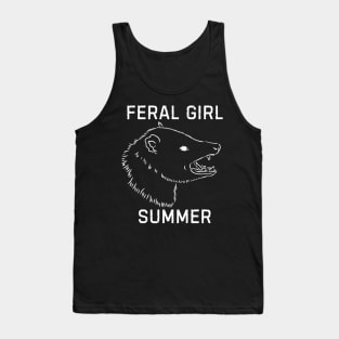 Feral Girl Summer Opossum Vintage Tank Top